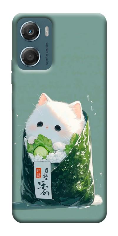 Чехол itsPrint Cat onigiri для Motorola Moto G06, еда, купить оптом с доставкой