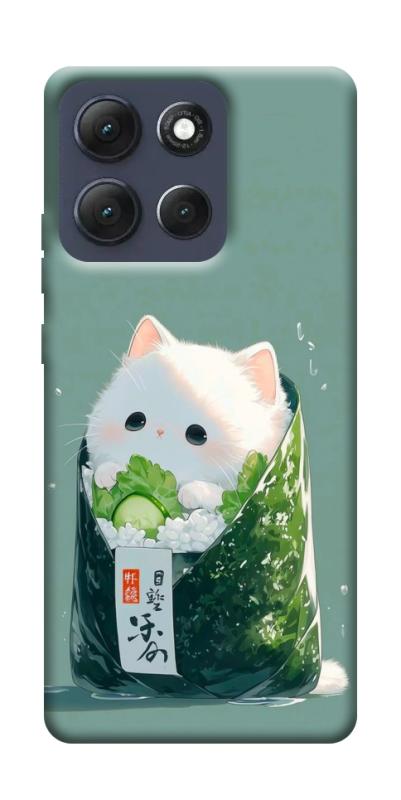 Чехол itsPrint Cat onigiri для Motorola Moto G86 Power, еда, купить оптом с доставкой