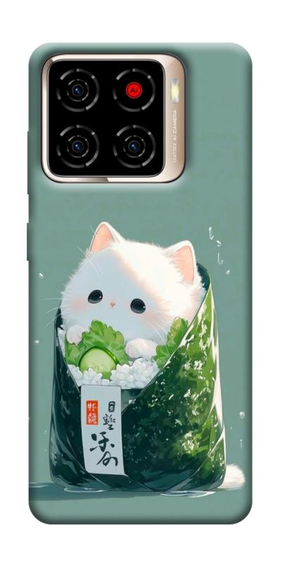 Чехол itsPrint Cat onigiri для ZTE Blade A56, еда, купить оптом с доставкой