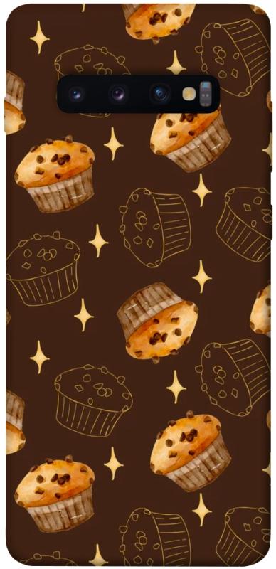 Чехол itsPrint Chocolate muffins для Samsung Galaxy S10+, еда, купить оптом с доставкой
