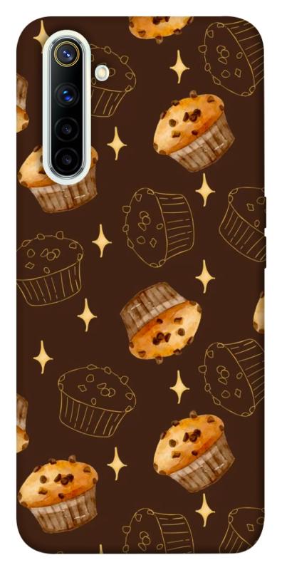 Чехол itsPrint Chocolate muffins для Realme 6, еда, купить оптом с доставкой