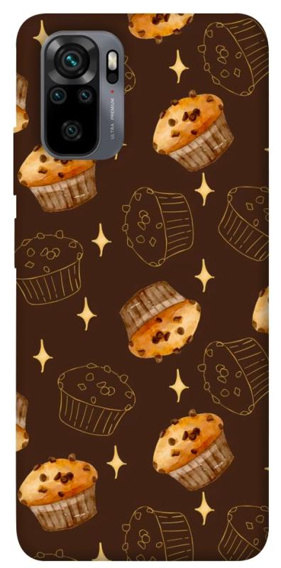 Чехол itsPrint Chocolate muffins для Xiaomi Redmi Note 10 / Note 10s, еда, купить оптом с доставкой