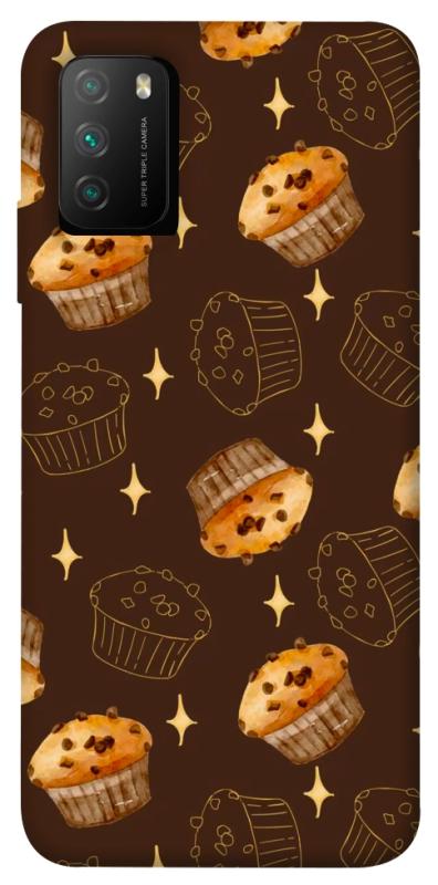 Чехол itsPrint Chocolate muffins для Xiaomi Poco M3, еда, купить оптом с доставкой