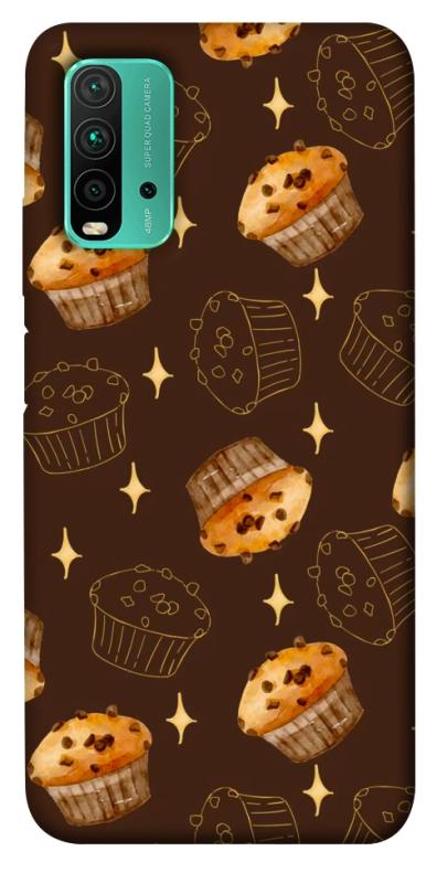 Чехол itsPrint Chocolate muffins для Xiaomi Redmi Note 9 4G / Redmi 9 Power / Redmi 9T, еда, купить оптом с доставкой