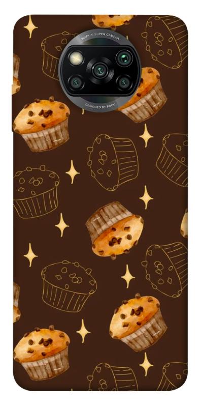 Чехол itsPrint Chocolate muffins для Xiaomi Poco X3 NFC / Poco X3 Pro, еда, купить оптом с доставкой