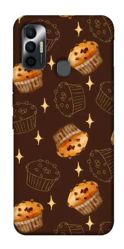 Чехол itsPrint Chocolate muffins для TECNO Spark 7, еда, купить оптом с доставкой
