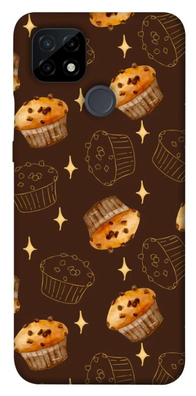 Чехол itsPrint Chocolate muffins для Realme C21, еда, купить оптом с доставкой
