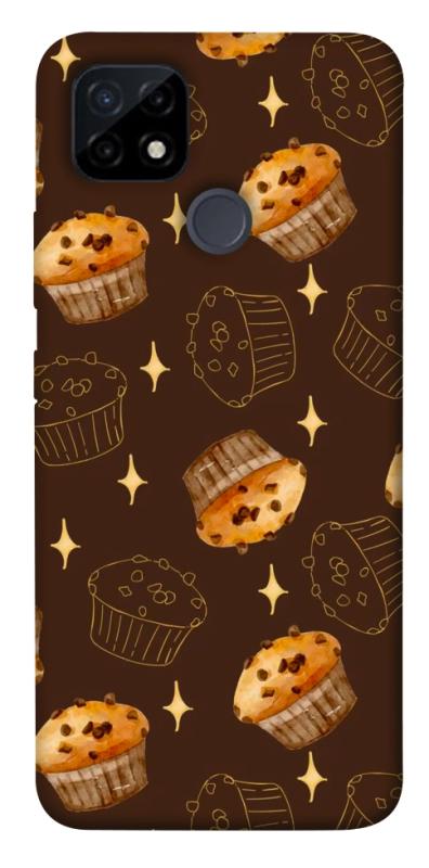 Чехол itsPrint Chocolate muffins для Realme C21Y, еда, купить оптом с доставкой