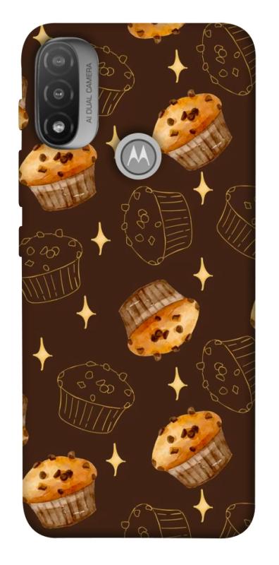 Чехол itsPrint Chocolate muffins для Motorola Moto E20, еда, купить оптом с доставкой