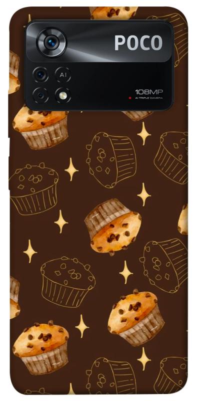 Чехол itsPrint Chocolate muffins для Xiaomi Poco X4 Pro 5G, еда, купить оптом с доставкой