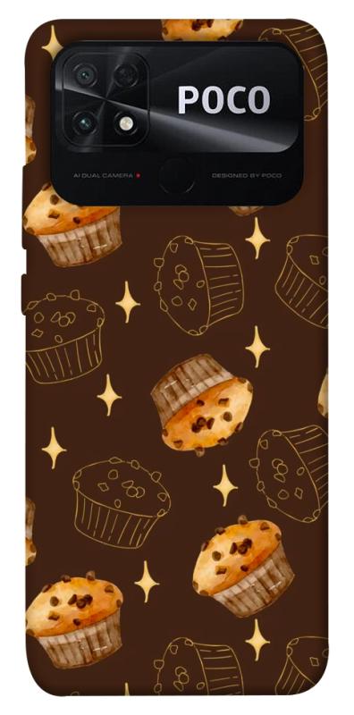 Чехол itsPrint Chocolate muffins для Xiaomi Poco C40, еда, купить оптом с доставкой