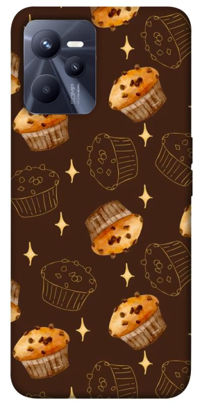Чехол itsPrint Chocolate muffins для Realme C35, еда, купить оптом с доставкой