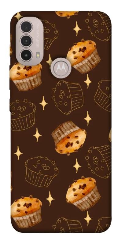 Чехол itsPrint Chocolate muffins для Motorola Moto E40, еда, купить оптом с доставкой