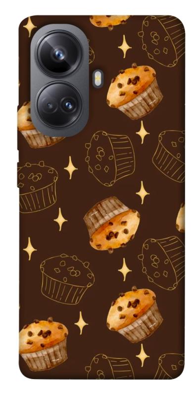 Чехол itsPrint Chocolate muffins для Realme 10 Pro+, еда, купить оптом с доставкой