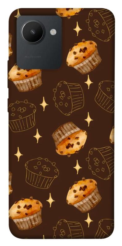 Чехол itsPrint Chocolate muffins для Realme C30s, еда, купить оптом с доставкой