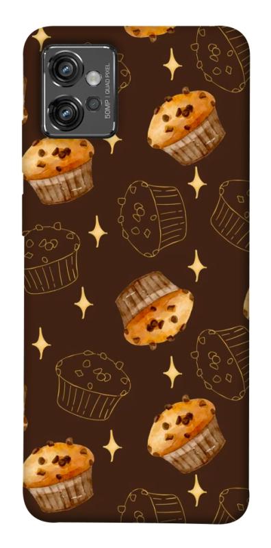 Чехол itsPrint Chocolate muffins для Motorola Moto G32, еда, купить оптом с доставкой