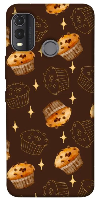Чехол itsPrint Chocolate muffins для Nokia G11 Plus, еда, купить оптом с доставкой