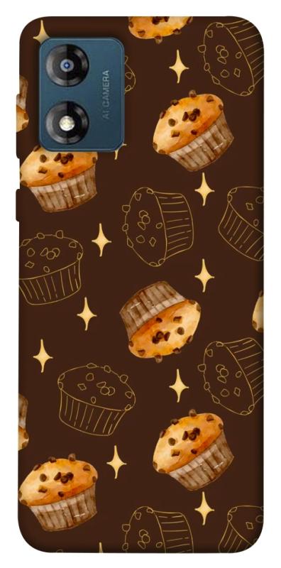 Чехол itsPrint Chocolate muffins для Motorola Moto E13, еда, купить оптом с доставкой