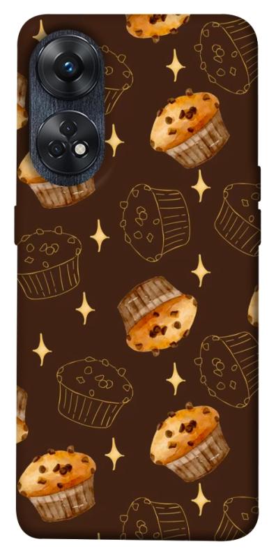 Чехол itsPrint Chocolate muffins для Oppo Reno 8 T 4G, еда, купить оптом с доставкой