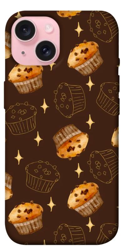 Чехол itsPrint Chocolate muffins для Apple iPhone 15 (6.1"), еда, купить оптом с доставкой