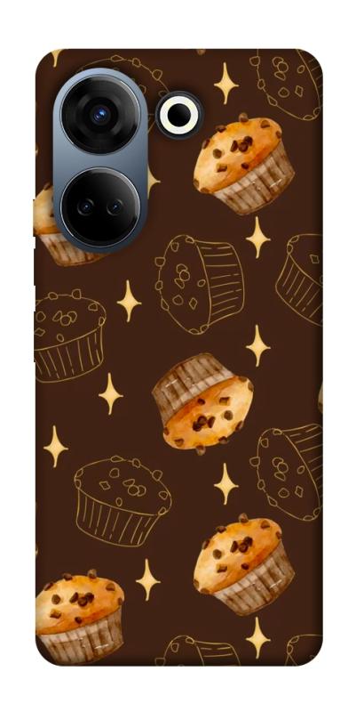 Чехол itsPrint Chocolate muffins для TECNO Camon 20 Pro (CK7n), еда, купить оптом с доставкой