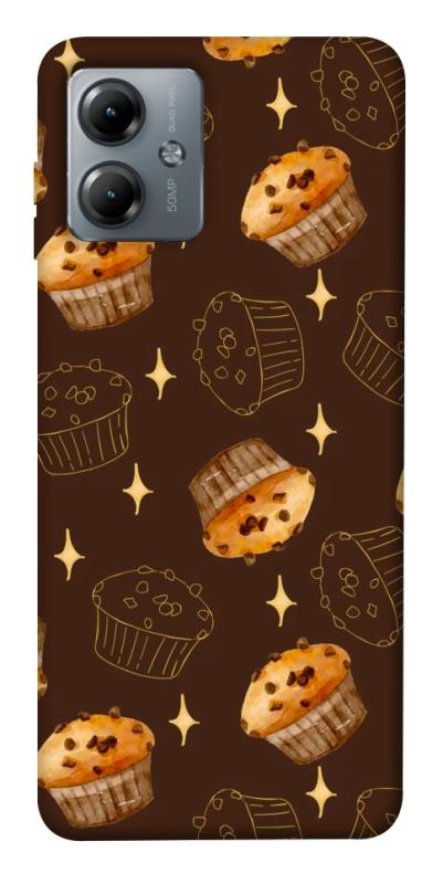 Чехол itsPrint Chocolate muffins для Motorola Moto G14, еда, купить оптом с доставкой