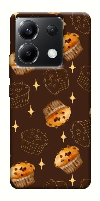 Чехол itsPrint Chocolate muffins для Xiaomi Poco X6, еда, купить оптом с доставкой