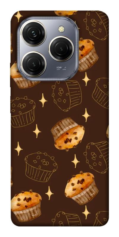 Чехол itsPrint Chocolate muffins для TECNO Spark 20 Pro, еда, купить оптом с доставкой