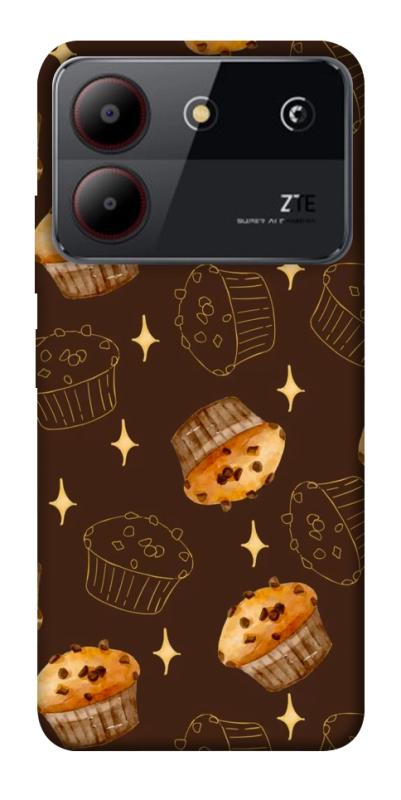 Чехол itsPrint Chocolate muffins для ZTE Blade A54 4G, еда, купить оптом с доставкой