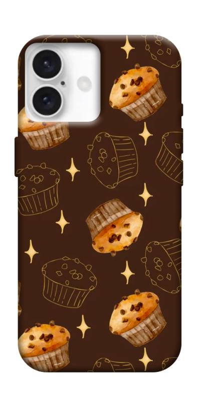 Чехол itsPrint Chocolate muffins для Apple iPhone 16 (6.1"), еда, купить оптом с доставкой