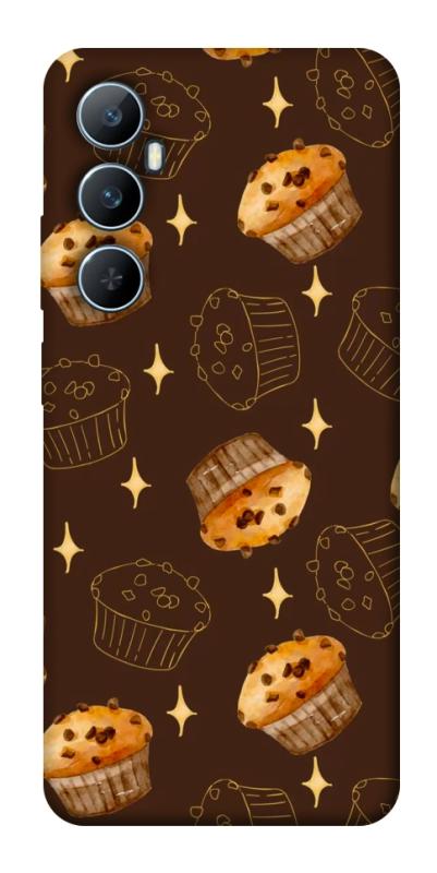 Чехол itsPrint Chocolate muffins для Realme C65 4G, еда, купить оптом с доставкой