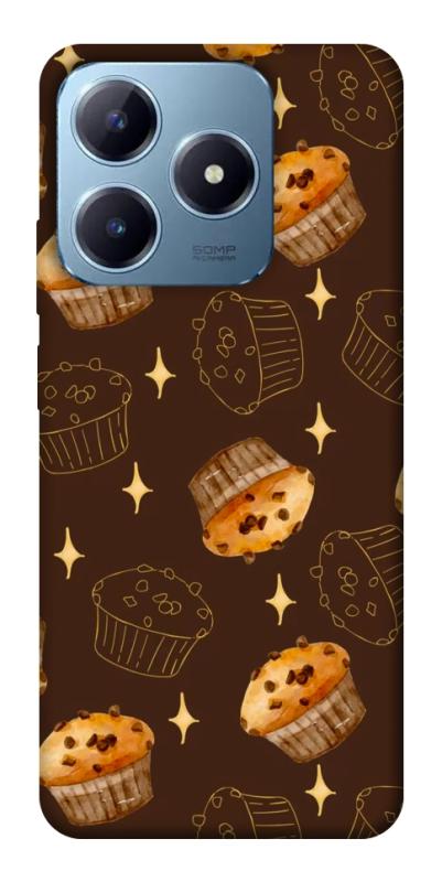 Чехол itsPrint Chocolate muffins для Realme C63 4G, еда, купить оптом с доставкой