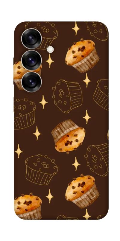 Чехол itsPrint Chocolate muffins для Samsung Galaxy S25, еда, купить оптом с доставкой