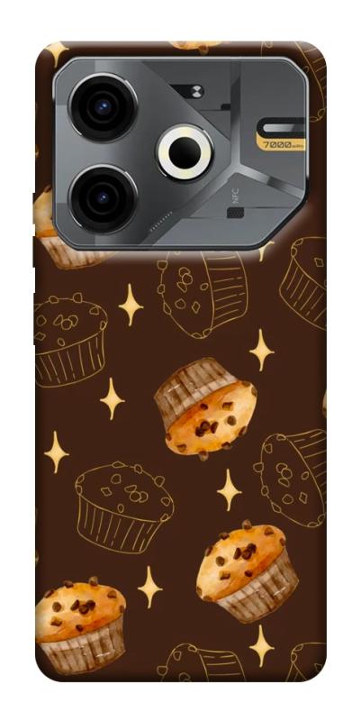 Чехол itsPrint Chocolate muffins для TECNO Pova 6 Neo (LI6), еда, купить оптом с доставкой
