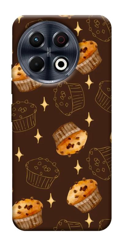 Чехол itsPrint Chocolate muffins для TECNO Spark 30 Pro (KL7), еда, купить оптом с доставкой