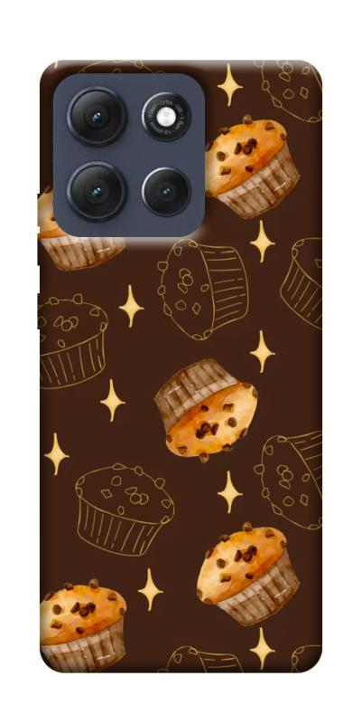 Чехол itsPrint Chocolate muffins для Motorola Moto G86 Power, еда, купить оптом с доставкой