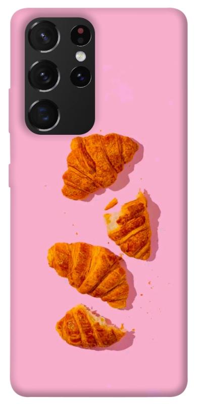 Чехол itsPrint Croissant для Samsung Galaxy S21 Ultra, еда, купить оптом с доставкой