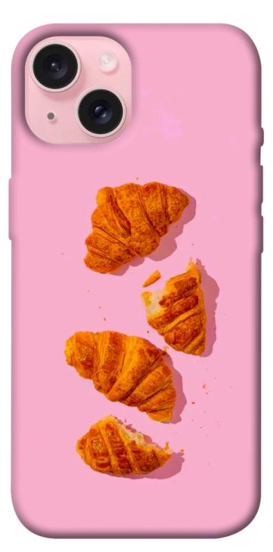 Чехол itsPrint Croissant для Apple iPhone 15 (6.1"), еда, купить оптом с доставкой