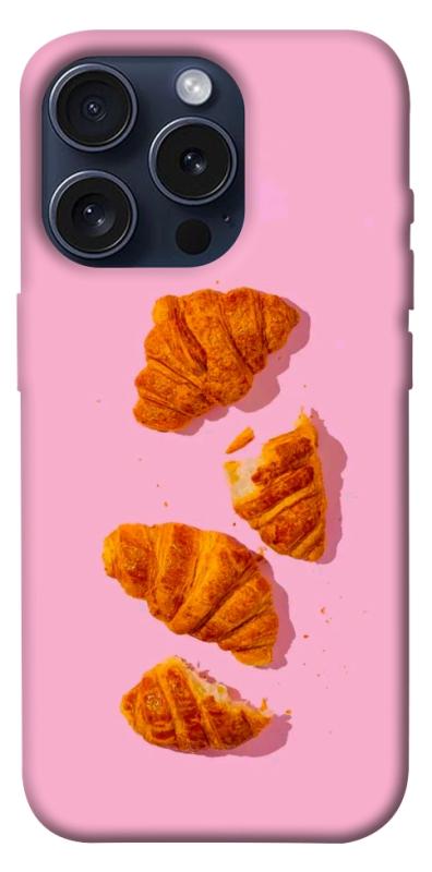 Чехол itsPrint Croissant для Apple iPhone 15 Pro (6.1"), еда, купить оптом с доставкой