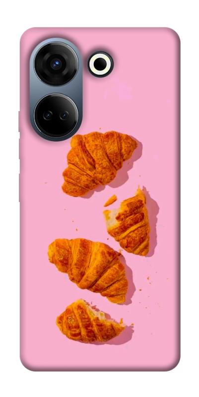 Чехол itsPrint Croissant для TECNO Camon 20 Pro (CK7n), еда, купить оптом с доставкой
