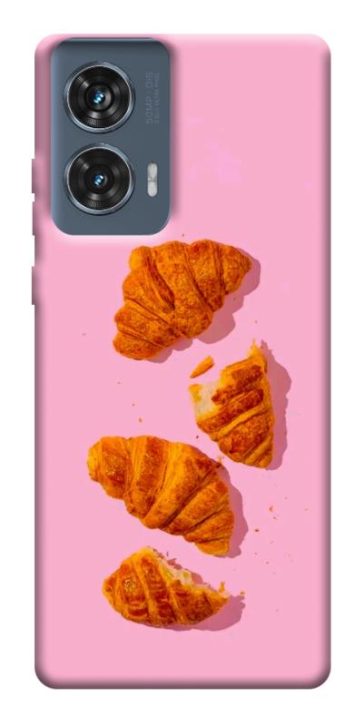 Чохол itsPrint Croissant для Motorola Edge 50 Fusion, їжа, купити оптом з доставкою