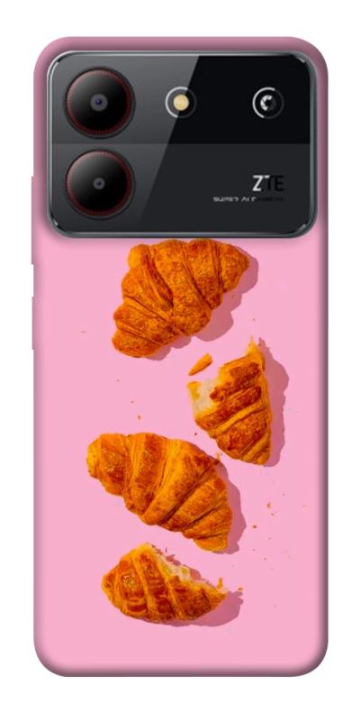 Чехол itsPrint Croissant для ZTE Blade A54 4G, еда, купить оптом с доставкой
