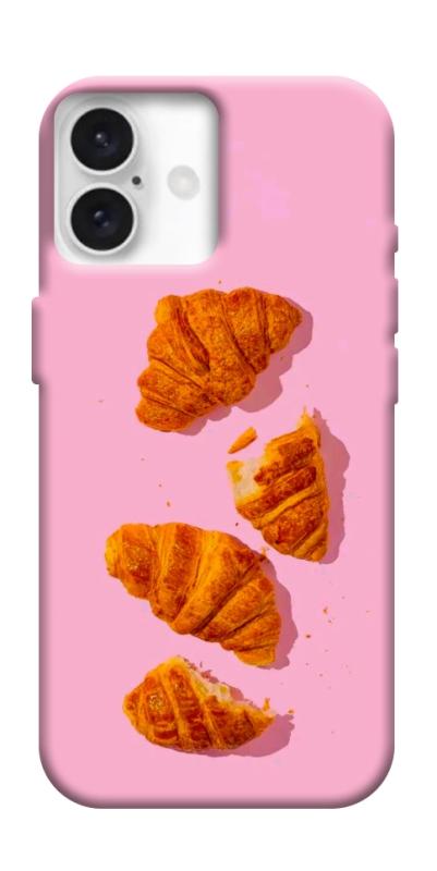 Чехол itsPrint Croissant для Apple iPhone 16 (6.1"), еда, купить оптом с доставкой