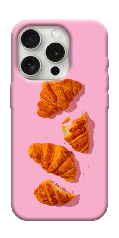 Чехол itsPrint Croissant для Apple iPhone 16 Pro (6.3"), еда, купить оптом с доставкой