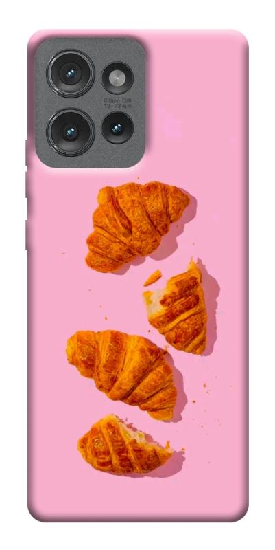 Чехол itsPrint Croissant для Motorola Edge 50, еда, купить оптом с доставкой