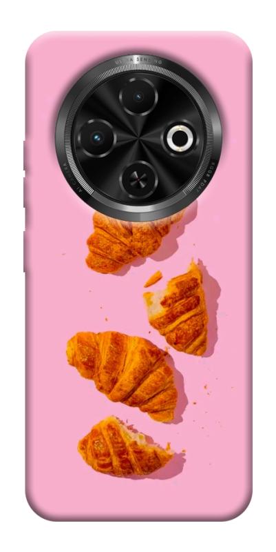 Чохол itsPrint Croissant для TECNO Spark 30C, їжа, купити оптом з доставкою