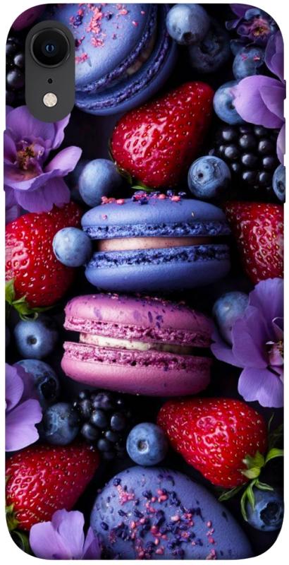 Чехол itsPrint Fruit macaroon для Apple iPhone XR (6.1"), еда, купить оптом с доставкой