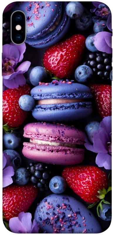 Чохол itsPrint Fruit macaroon для Apple iPhone XS Max (6.5"), їжа, купити оптом з доставкою