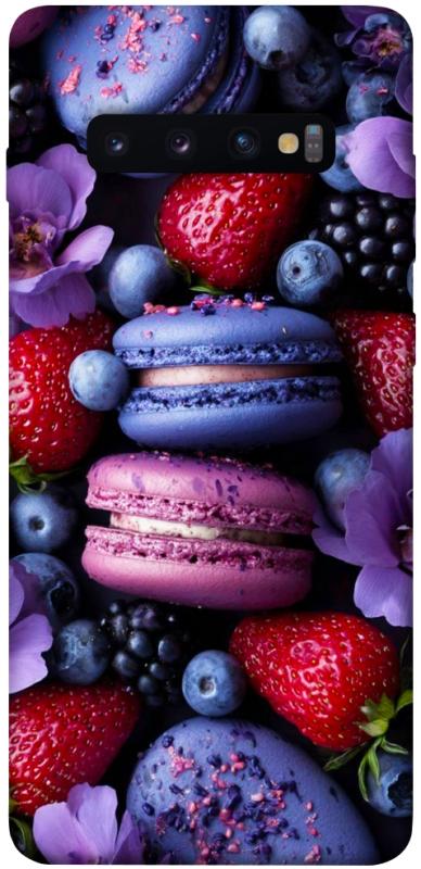 Чехол itsPrint Fruit macaroon для Samsung Galaxy S10+, еда, купить оптом с доставкой