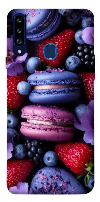 Чехол itsPrint Fruit macaroon для Samsung Galaxy A20s, еда, купить оптом с доставкой